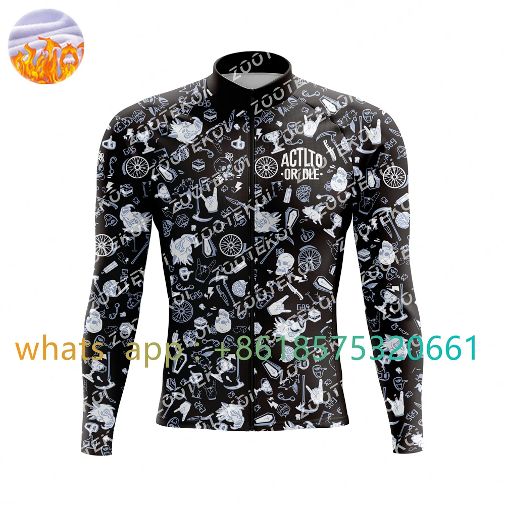 ACTLTO OR DLE Team Winter Thermal Fleece Mens Cycling Jersey Long Sleeve Ciclismo Bicycle Wear Bike Clothing Maillot Ciclismo
ACTLTO OR DLE Team Winter Thermal Fleece Mens Cycling Jersey Long Sleeve Ciclismo Bicycle Wear Bike Clothing Maillot Ciclismo