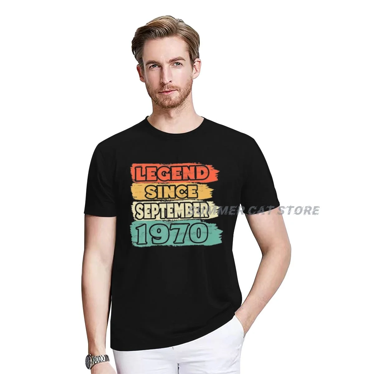 Vintage 50th Birthday Gifts Born In 1970 September T-Shirt for Women Men Customized Products
Vintage 50th Birthday Gifts Born In 1970 September T-Shirt for Women Men Customized Products