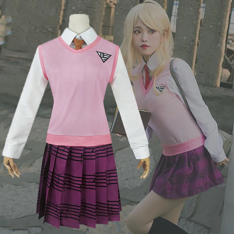 Anime Super Dangan Ronpa V3 DanganRonpa Kaede Akamatsu Cosplay Costumes School Girls Uniform Halloween Party Performance Wear
Anime Super Dangan Ronpa V3 DanganRonpa Kaede Akamatsu Cosplay Costumes School Girls Uniform Halloween Party Performance Wear