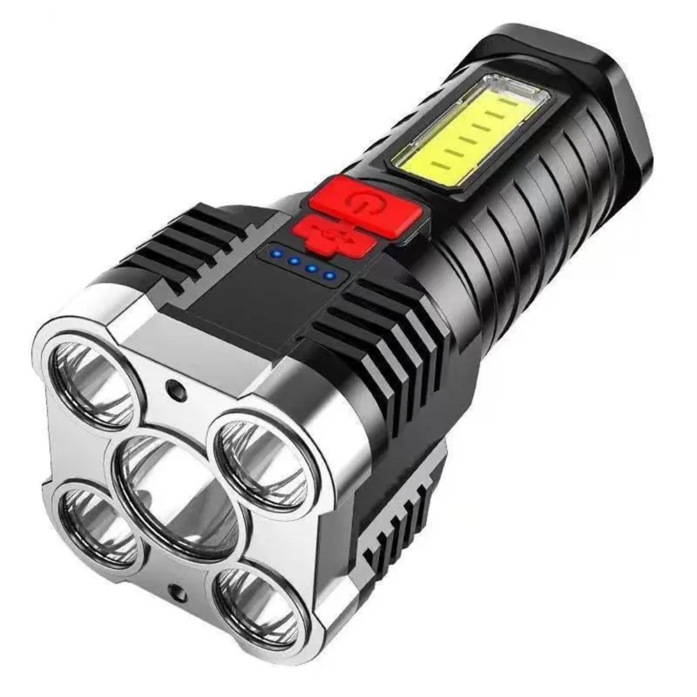 1pc LED Flashlight Waterproof 5 LED Wicks USB Quick Charge 10000Lm Lumen Light 4 Speed Mode Flashlight For Outdoor Hiking Torch
1pc LED Flashlight Waterproof 5 LED Wicks USB Quick Charge 10000Lm Lumen Light 4 Speed Mode Flashlight For Outdoor Hiking Torch