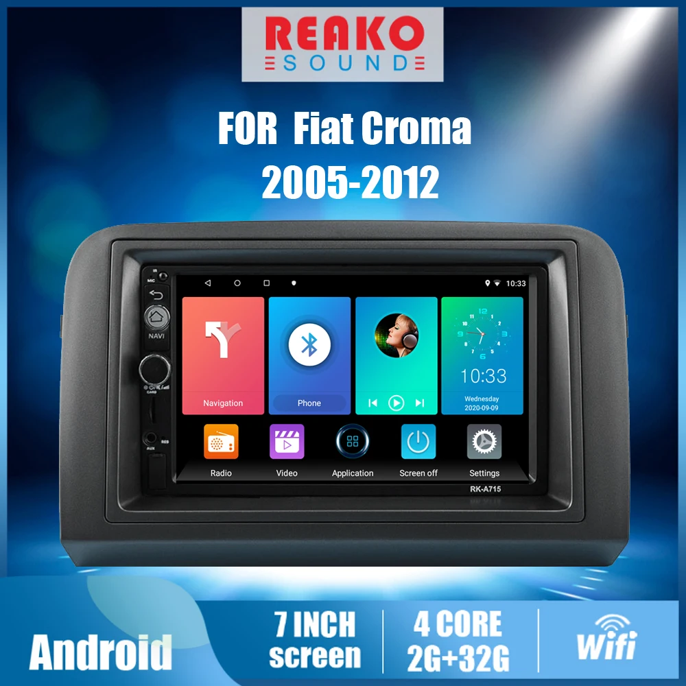 For Fiat Croma 2005 -2012 7 Inch 2 Din Carplay Car Multimedia Player Head Unit with Frame GPS Navigation Android Autoradio
For Fiat Croma 2005 -2012 7 Inch 2 Din Carplay Car Multimedia Player Head Unit with Frame GPS Navigation Android Autoradio