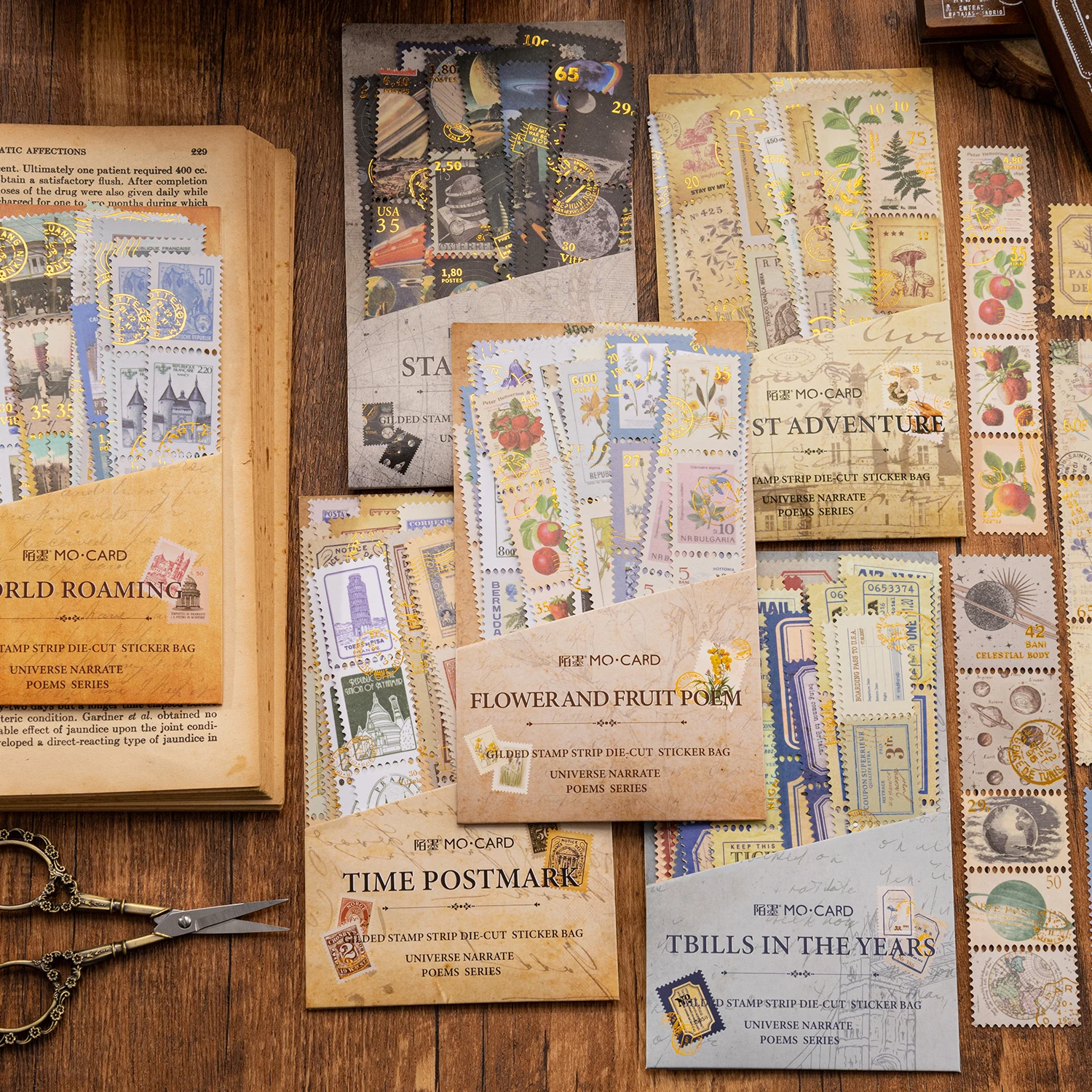 40pcs/pack Vintage Bronzing stamp Stickers Kit for Junk Journal DIY Scrapbooking Collage Photo Album Washi Sticker Stationery
40pcs/pack Vintage Bronzing stamp Stickers Kit for Junk Journal DIY Scrapbooking Collage Photo Album Washi Sticker Stationery