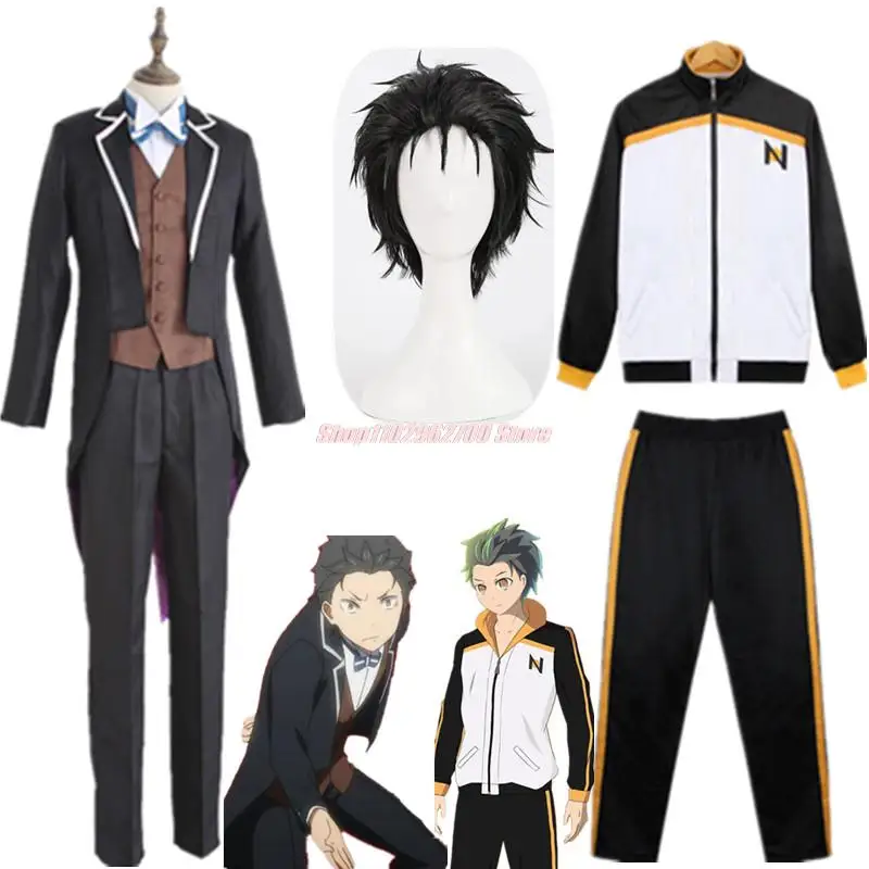 Anime Re: Zero kara Hajimeru Isekai Seikatsu Subaru Natsuki Cosplay Costume Unisex Sportswear Tops Pants Wig Basketball Uniform 
Anime Re: Zero kara Hajimeru Isekai Seikatsu Subaru Natsuki Cosplay Costume Unisex Sportswear Tops Pants Wig Basketball Uniform