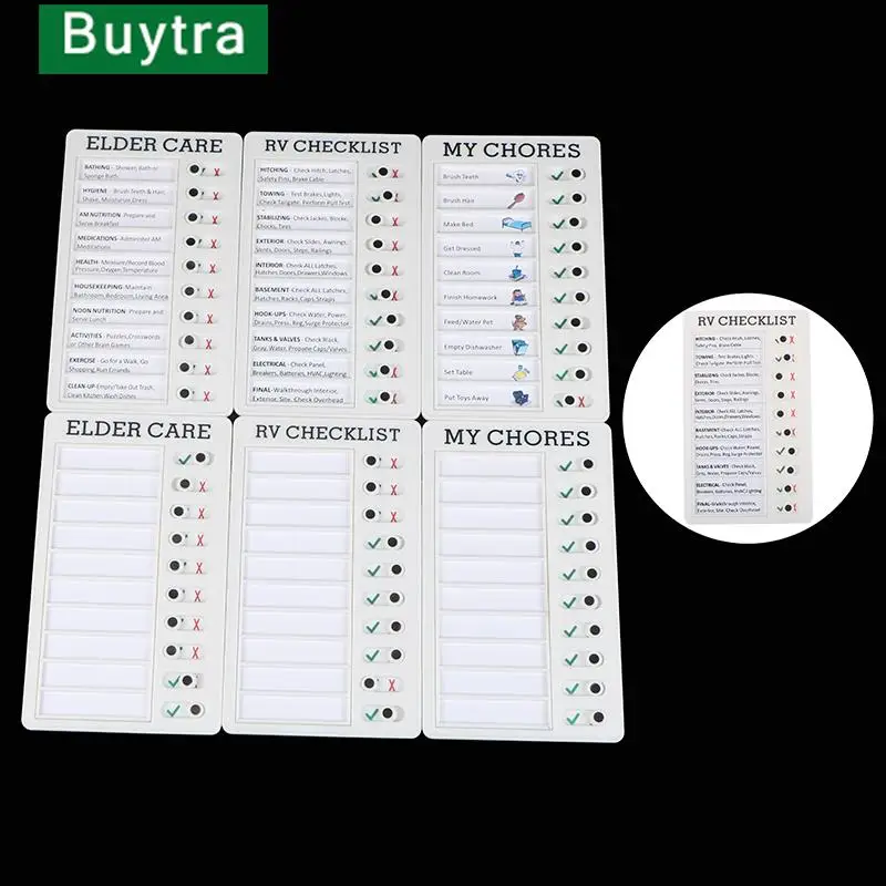Memo Plastic Board Chore Chart Reusable RV Checklist,My Chores ,Elder Care Checklist Daily Planner Responsibility & Behavior
Memo Plastic Board Chore Chart Reusable RV Checklist,My Chores ,Elder Care Checklist Daily Planner Responsibility & Behavior