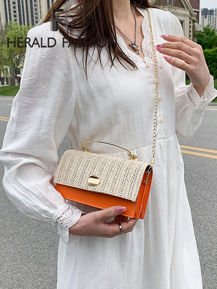 PU Patchwork Women's Small Handbags Designer Shoulder Crossbody Bag Woven Messenger Bags Female Bohemian Summer Straw Beach Bag
PU Patchwork Women's Small Handbags Designer Shoulder Crossbody Bag Woven Messenger Bags Female Bohemian Summer Straw Beach Bag