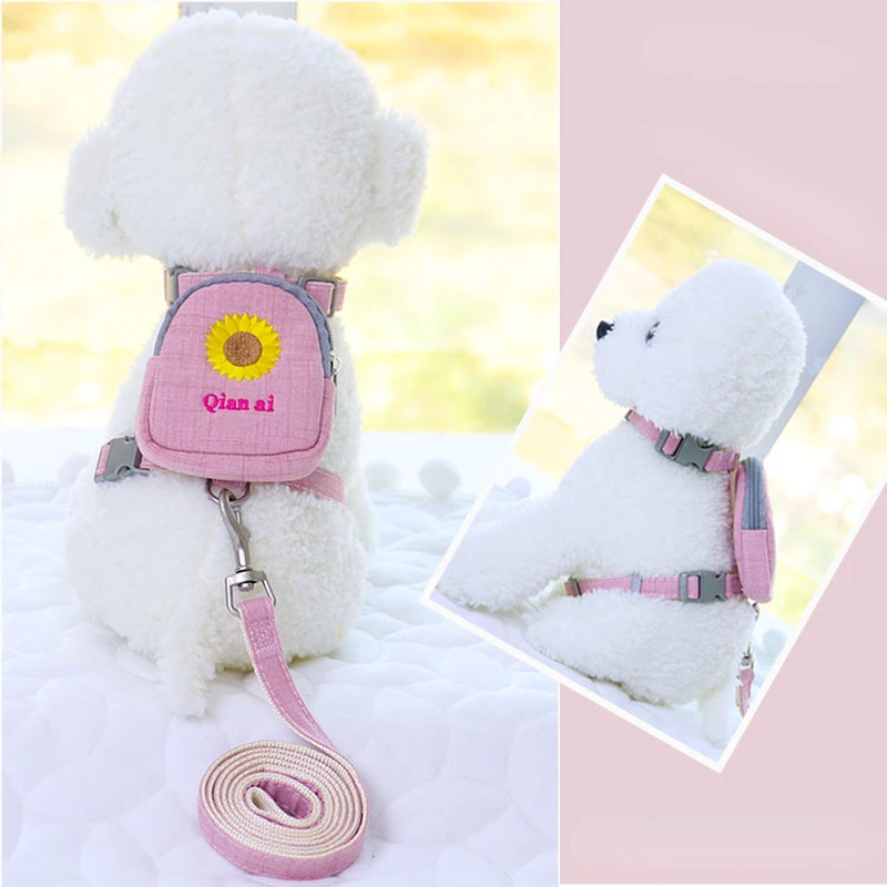 5 Colors Embroidered Pet Backpack Traction Rope Cat Dog Leash Dog Hamesses with Backpack
5 Colors Embroidered Pet Backpack Traction Rope Cat Dog Leash Dog Hamesses with Backpack