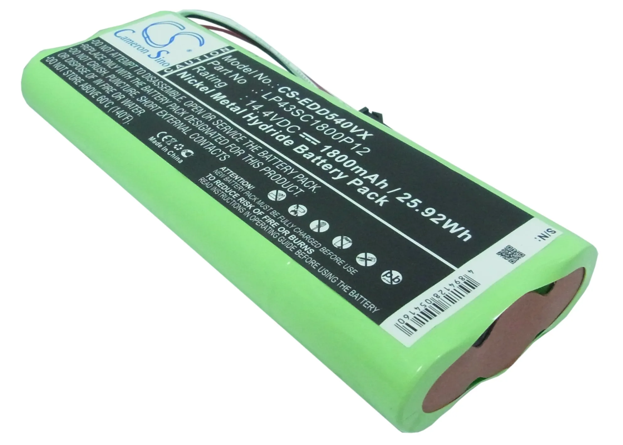 CS 1800mAh/25.92 Wh battery for Ecovacs Deebot D523,Deebot D540,Deebot D550,Deebot D560,Deebot D570,D580 LP43SC1800P12
CS 1800mAh/25.92 Wh battery for Ecovacs Deebot D523,Deebot D540,Deebot D550,Deebot D560,Deebot D570,D580 LP43SC1800P12