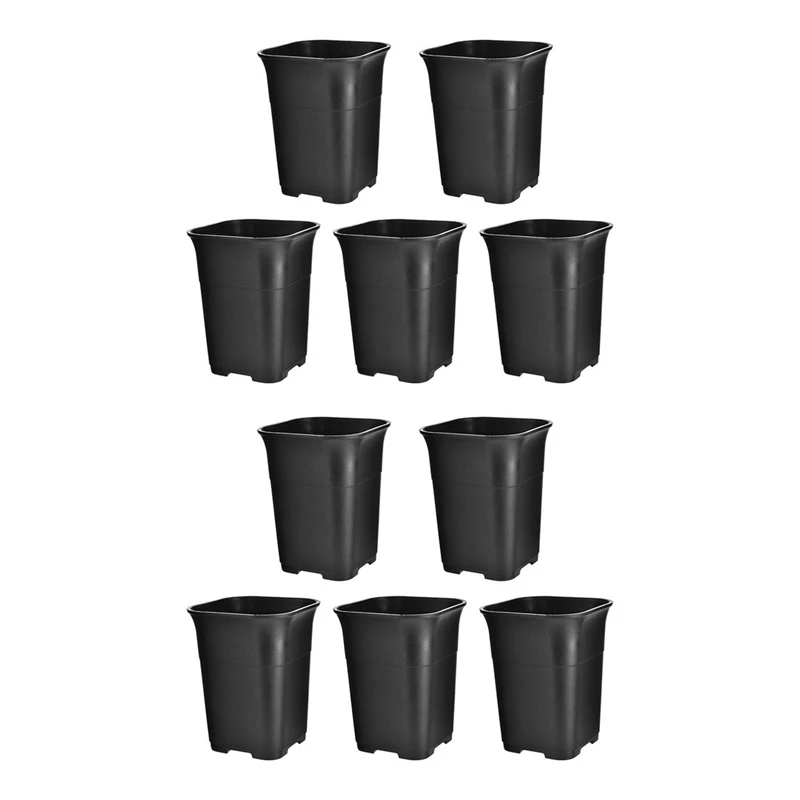 10Pcs Black Square High Waist Mini Nursery Pot Planter Succulent Plant Pot Small Flower Planters, L
10Pcs Black Square High Waist Mini Nursery Pot Planter Succulent Plant Pot Small Flower Planters, L