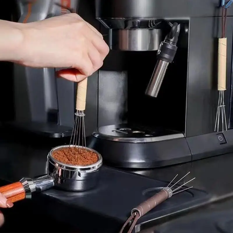 Кофейный порошок игла для помешивания профессиональная бариста ручной распределительный инструмент простой в использовании аксессуары для приготовления эспрессо кофейный порошок
Кофейный порошок игла для помешивания профессиональная бариста ручной распределительный инструмент простой в использовании аксессуары для приготовления эспрессо кофейный порошок