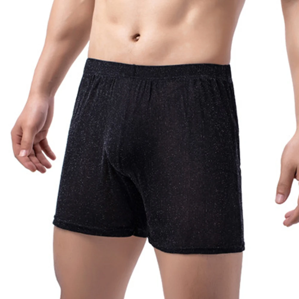 Summer Men Sexy Sheer Underwear See Through Long Leg Boxer Short Mesh Bugle Pouch Underpants Breathable Panties Cueca A50
Summer Men Sexy Sheer Underwear See Through Long Leg Boxer Short Mesh Bugle Pouch Underpants Breathable Panties Cueca A50