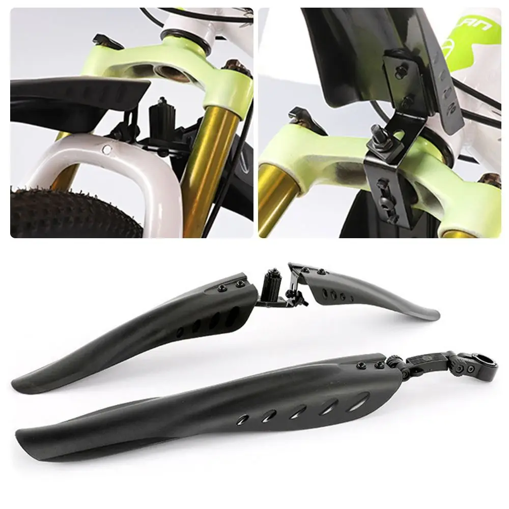 

Черный велосипедный брызговик, передние и задние дорожные велосипедные крылья, прочный портативный грязезащитный щит для горного велосипеда, 1 комплект