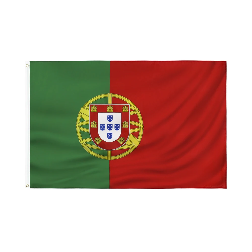Portugal Flag 90x150cm Portuguese National Flags Polyester Vivid Color and Fade Proof with Brass Grommets
Portugal Flag 90x150cm Portuguese National Flags Polyester Vivid Color and Fade Proof with Brass Grommets