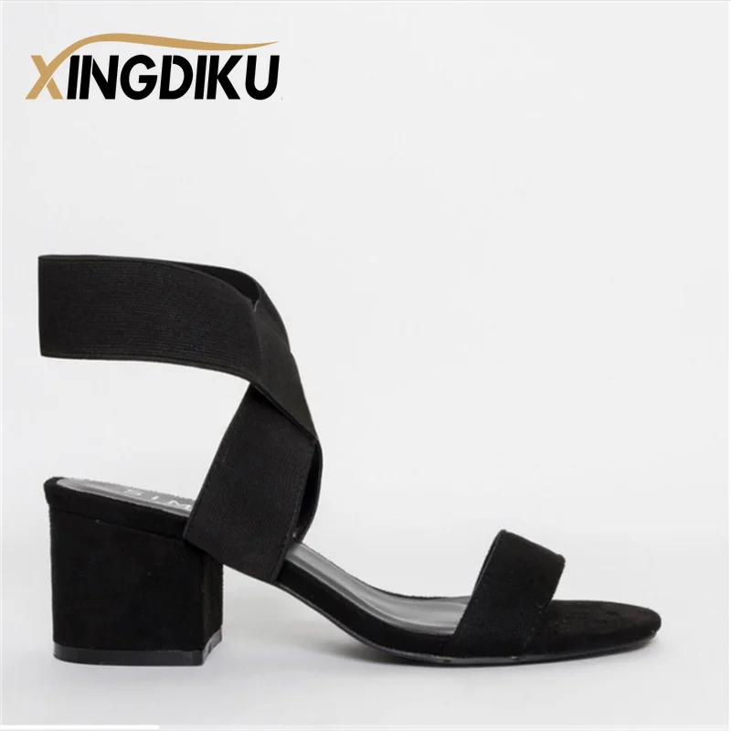 2022 Summer Sandals Elastic Band Cover Foot Fashion Heel Sandals Thick Heel Large Size Banquet Women's Shoes Sandalias De Mujer
2022 Summer Sandals Elastic Band Cover Foot Fashion Heel Sandals Thick Heel Large Size Banquet Women's Shoes Sandalias De Mujer