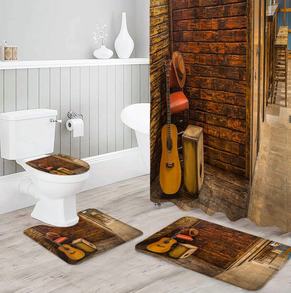 Гитарные предметы, настенный кирпич, комплект душевой занавески с принтом, ковер, крышка для туалета, коврик для ванной комнаты, бытовой
Гитарные предметы, настенный кирпич, комплект душевой занавески с принтом, ковер, крышка для туалета, коврик для ванной комнаты, бытовой