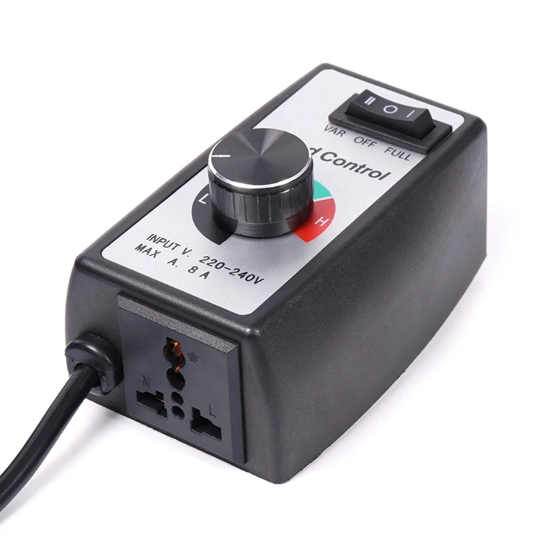 EU Plug 230V Stepless Motor Speed Controller Fan Governor Dimmer Adjuster Drop Shipping
EU Plug 230V Stepless Motor Speed Controller Fan Governor Dimmer Adjuster Drop Shipping