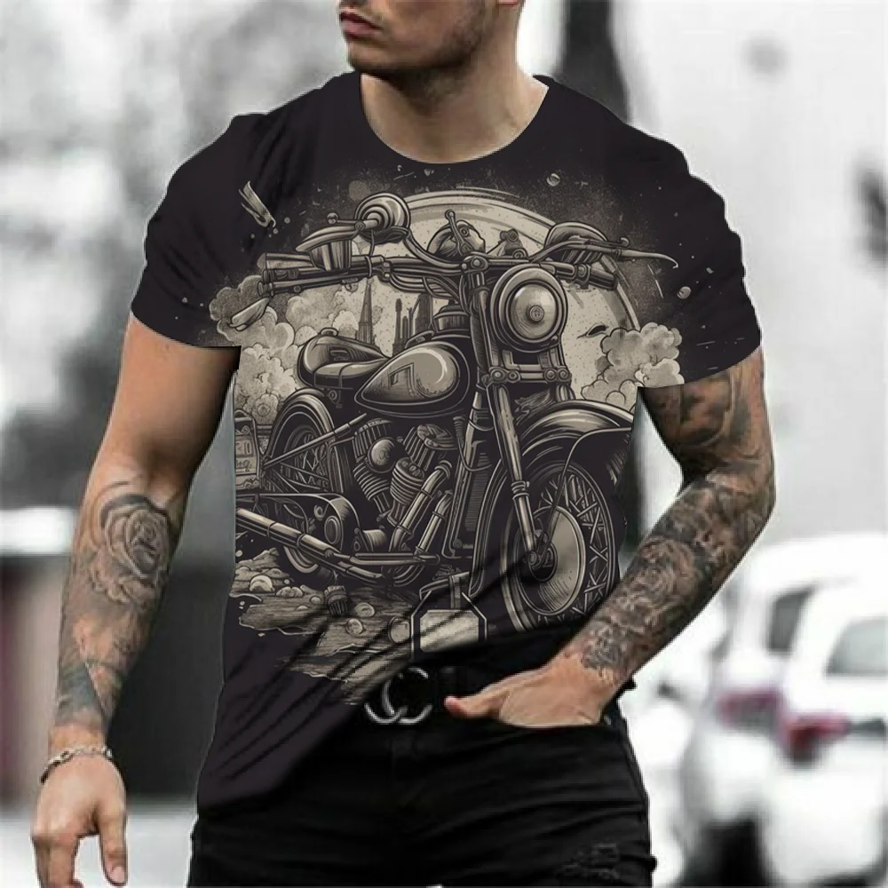 Men ’S T-Shirts Motorcycle 3D Car Print T Shirt Vintage Top Street Ride Biker Short Sleeve For Men Tees Oversized Crew-Neck Tee
Men ’S T-Shirts Motorcycle 3D Car Print T Shirt Vintage Top Street Ride Biker Short Sleeve For Men Tees Oversized Crew-Neck Tee