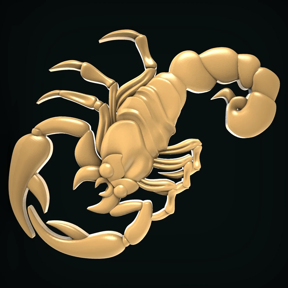3D STL Model Scorpio for CNC Engraving & 3D Printing Relief Support Artcam Pro Vectric Aspire Cut3d
3D STL Model Scorpio for CNC Engraving & 3D Printing Relief Support Artcam Pro Vectric Aspire Cut3d