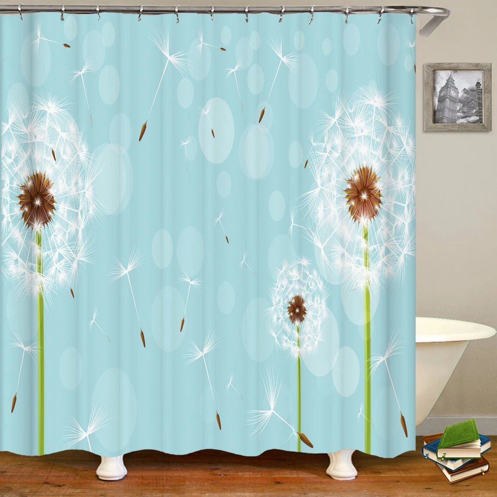 Style Flowers Dandelion Butterfly Printed Waterproof Polyester Bath Curtains for Bathroom 3D Shower Curtain Nordic Landscape
Style Flowers Dandelion Butterfly Printed Waterproof Polyester Bath Curtains for Bathroom 3D Shower Curtain Nordic Landscape