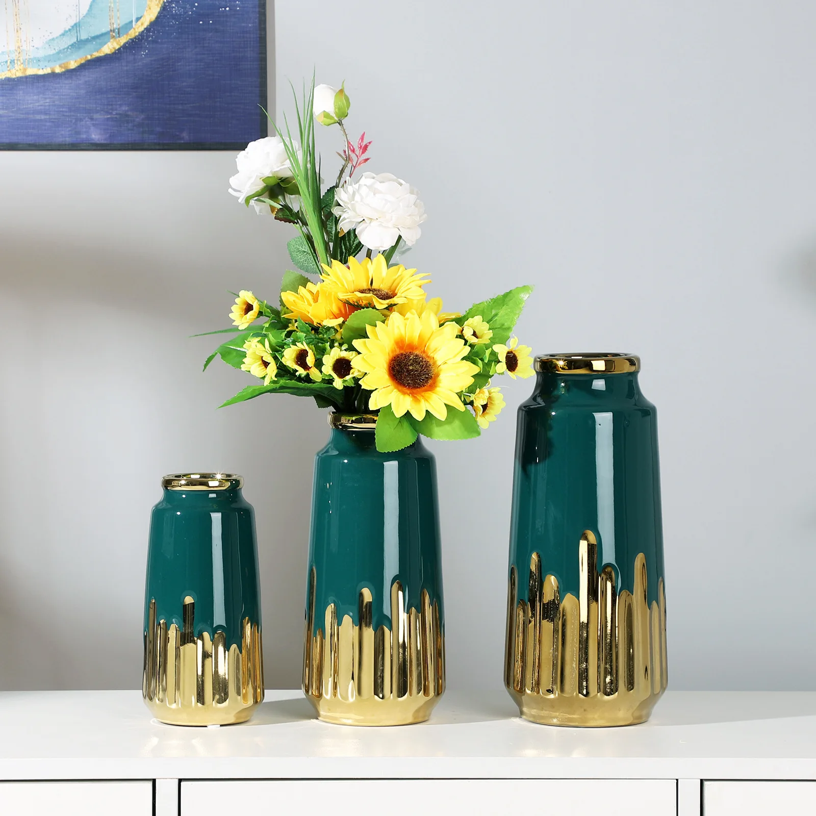 Nordic Decoration Home Ceramic Vases Dried Flower Ornaments Creative Electroplated Gold Tabletop Vase Living Room Decoration Gif
Nordic Decoration Home Ceramic Vases Dried Flower Ornaments Creative Electroplated Gold Tabletop Vase Living Room Decoration Gif