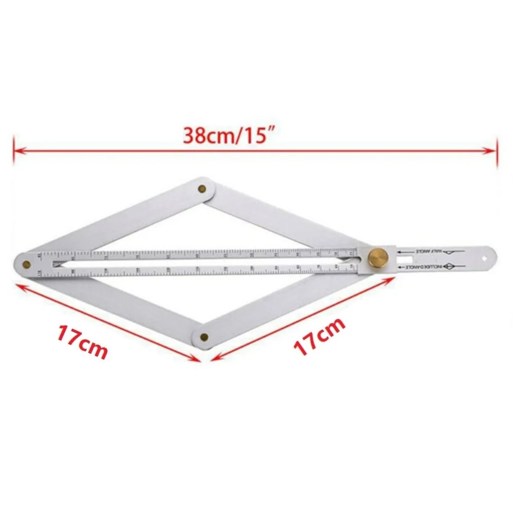 Protractor Square Protractor Silver Stainless Steel Tool 17.1cm Gauge Measurements Multi-Angle Artifact Ceiling
Protractor Square Protractor Silver Stainless Steel Tool 17.1cm Gauge Measurements Multi-Angle Artifact Ceiling