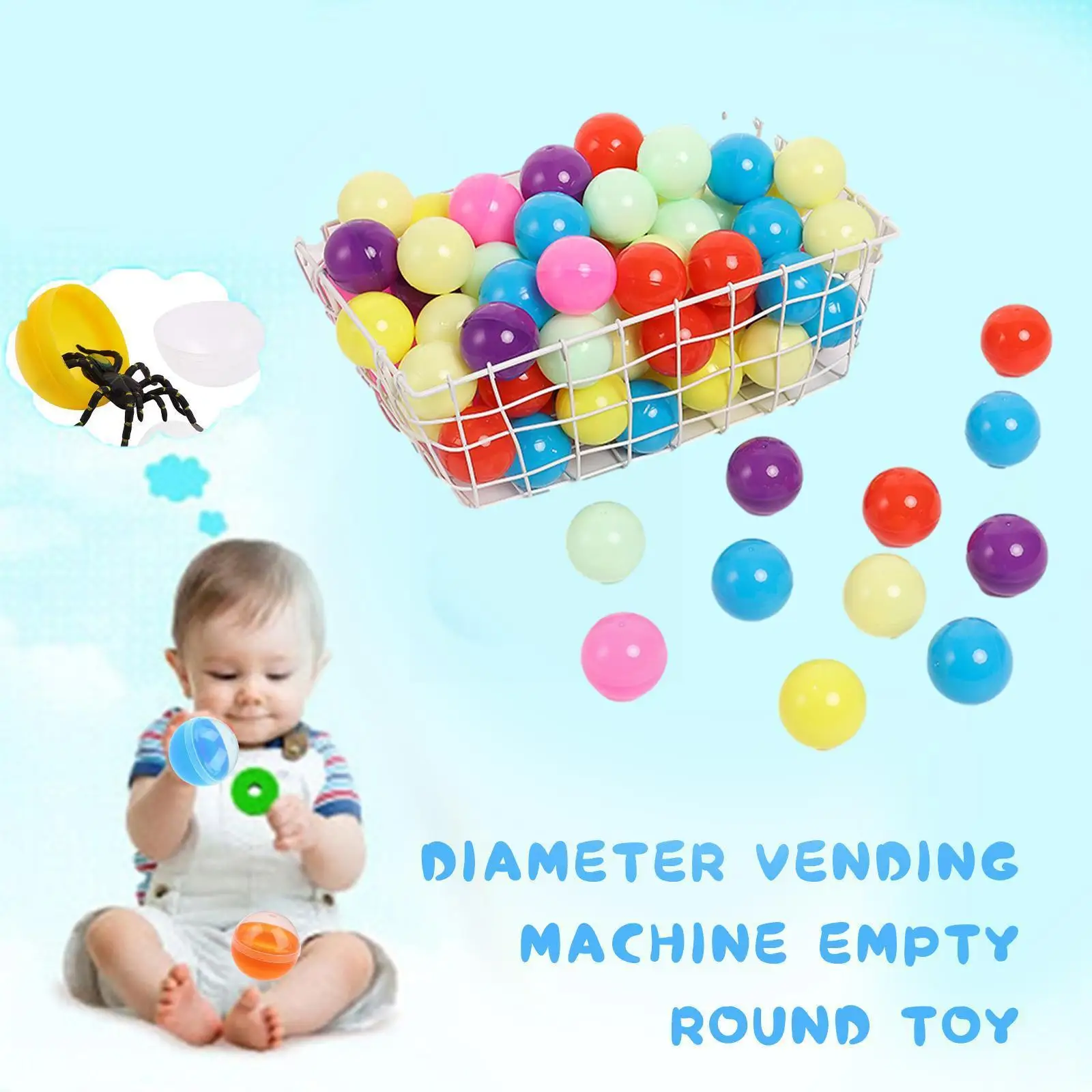 20pcs 28mm Colorful Plastic Surprise Ball Capsule Toys Capsule Transparent Kids Round Machine Eggshell Toys Gifts Empty Ven W7r5
20pcs 28mm Colorful Plastic Surprise Ball Capsule Toys Capsule Transparent Kids Round Machine Eggshell Toys Gifts Empty Ven W7r5