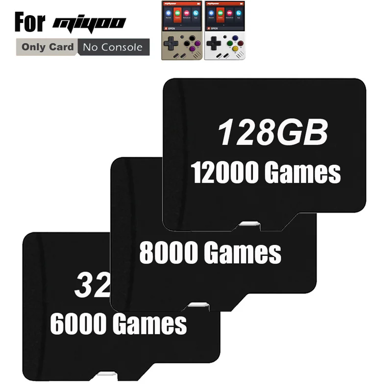 12000 Games 128G Card For MIYOO-mini Portable Retro Handheld Game Console TF Card For Player Machine Classic Gaming Emulator New
12000 Games 128G Card For MIYOO-mini Portable Retro Handheld Game Console TF Card For Player Machine Classic Gaming Emulator New