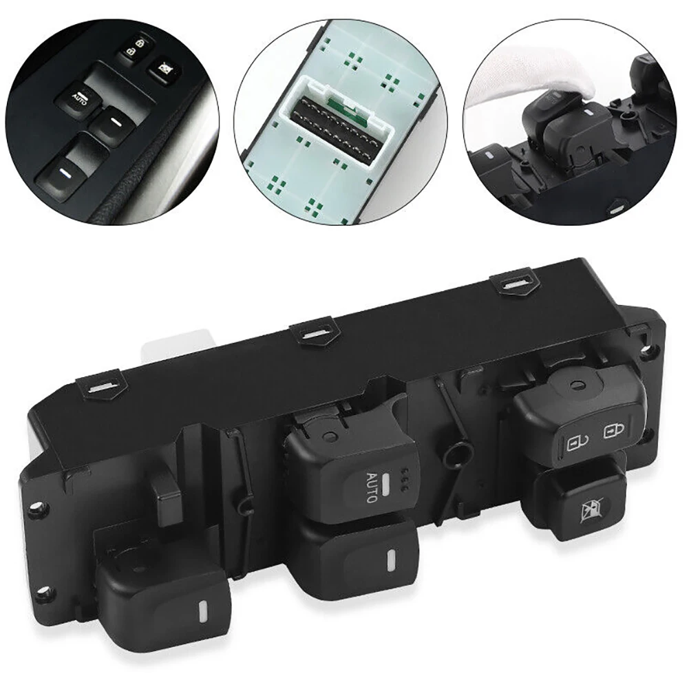 Power Window Control Switch Front Left Driver Side Switch Button Compatible For 2012-2017 Veloster 1.6L 93570-2V000
Power Window Control Switch Front Left Driver Side Switch Button Compatible For 2012-2017 Veloster 1.6L 93570-2V000