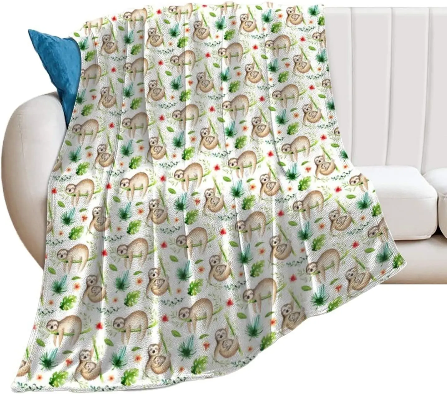 Flannel Throw Blanket Ultra Luxurious Air-Conditioned Quilts Skin-Friendly Yoga Blanket Animals Sloth Pattern Bed Throws
Flannel Throw Blanket Ultra Luxurious Air-Conditioned Quilts Skin-Friendly Yoga Blanket Animals Sloth Pattern Bed Throws