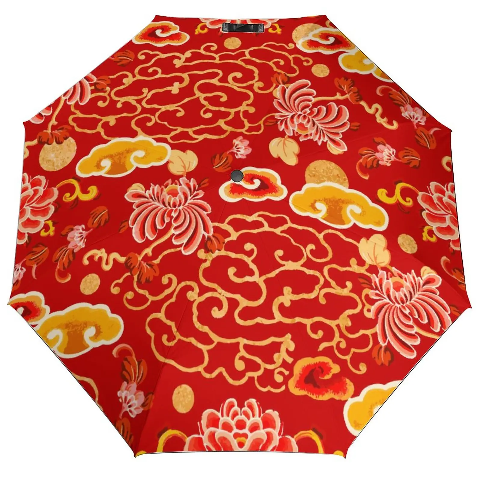 Automatic Umbrella Rain Women Three-folding Umbrella Gold Chinese Art Windproof Umbrella Female Waterproof Parasol
Automatic Umbrella Rain Women Three-folding Umbrella Gold Chinese Art Windproof Umbrella Female Waterproof Parasol