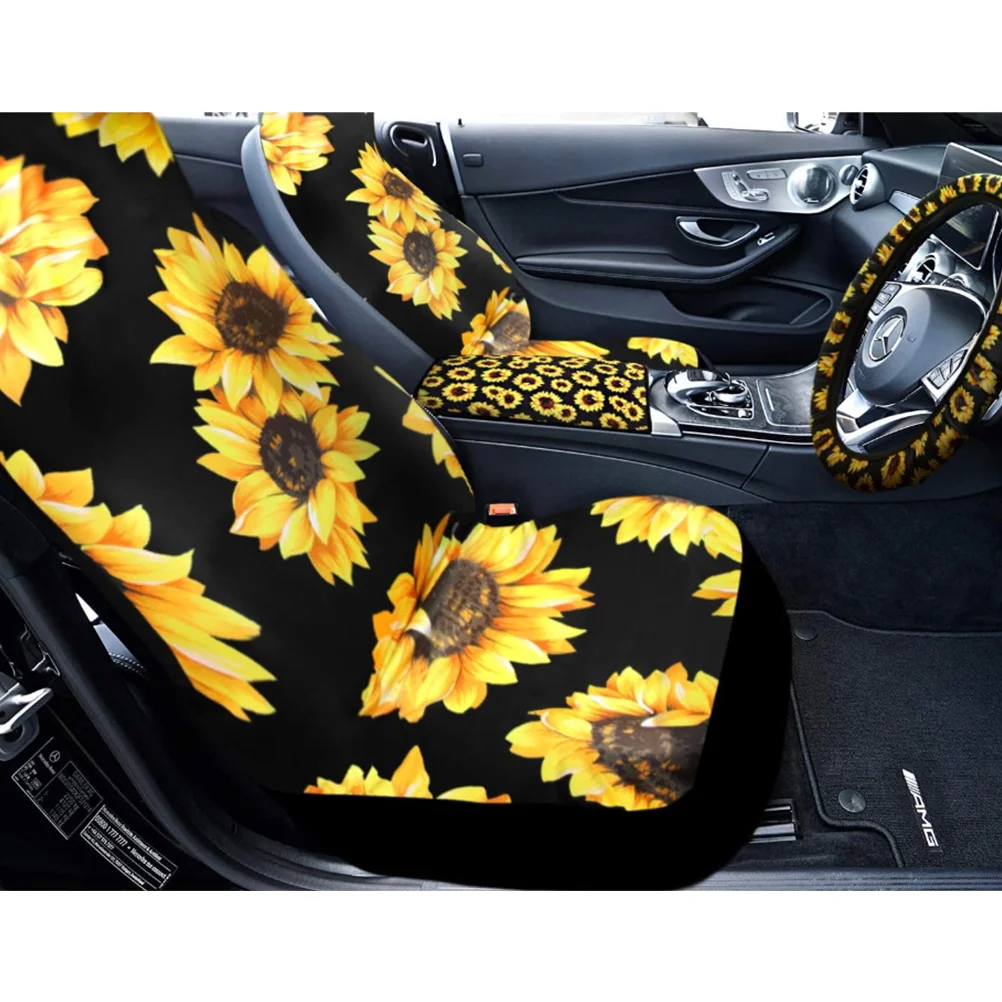 12Pcs Cover Set Wheel Protection Cover Car Interior Cover Set Steering Wheel Cover Sunflowers Keyring
12Pcs Cover Set Wheel Protection Cover Car Interior Cover Set Steering Wheel Cover Sunflowers Keyring
