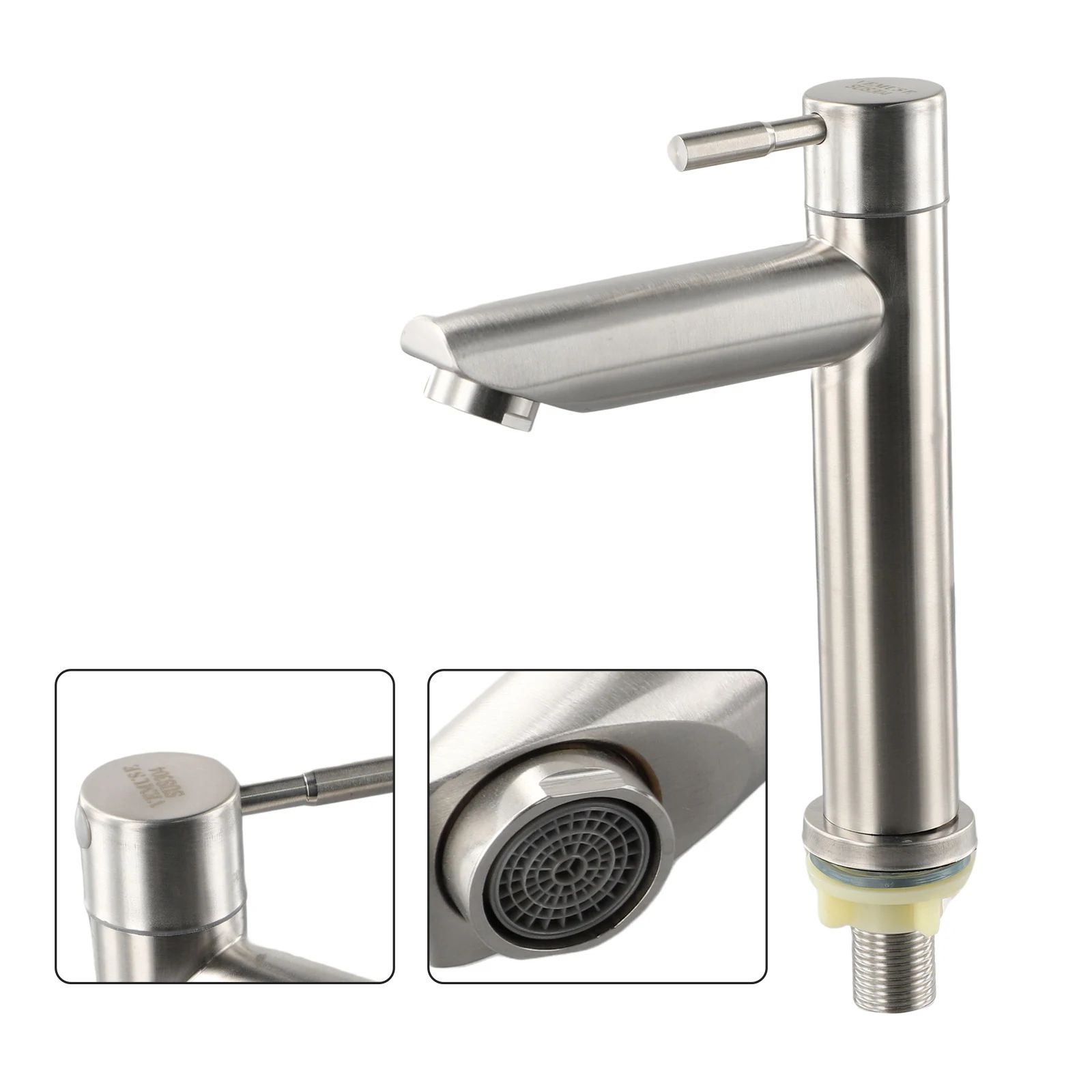 Basin Sink Bathroom Faucet Deck Mounted Single Cold Water Basin Stainless Steel Silver Basin Faucet Lavatory Sink Tap Crane
Basin Sink Bathroom Faucet Deck Mounted Single Cold Water Basin Stainless Steel Silver Basin Faucet Lavatory Sink Tap Crane
