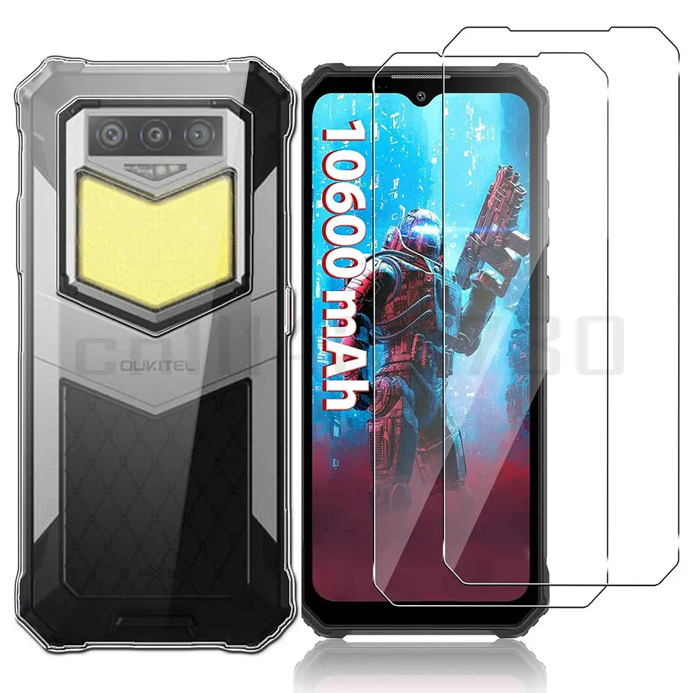 3-in-1 Glass+Silicone Cover For Oukitel WP26 Case Tempered Glass Screen Protector For Oukitel WP26 6.58inch
3-in-1 Glass+Silicone Cover For Oukitel WP26 Case Tempered Glass Screen Protector For Oukitel WP26 6.58inch