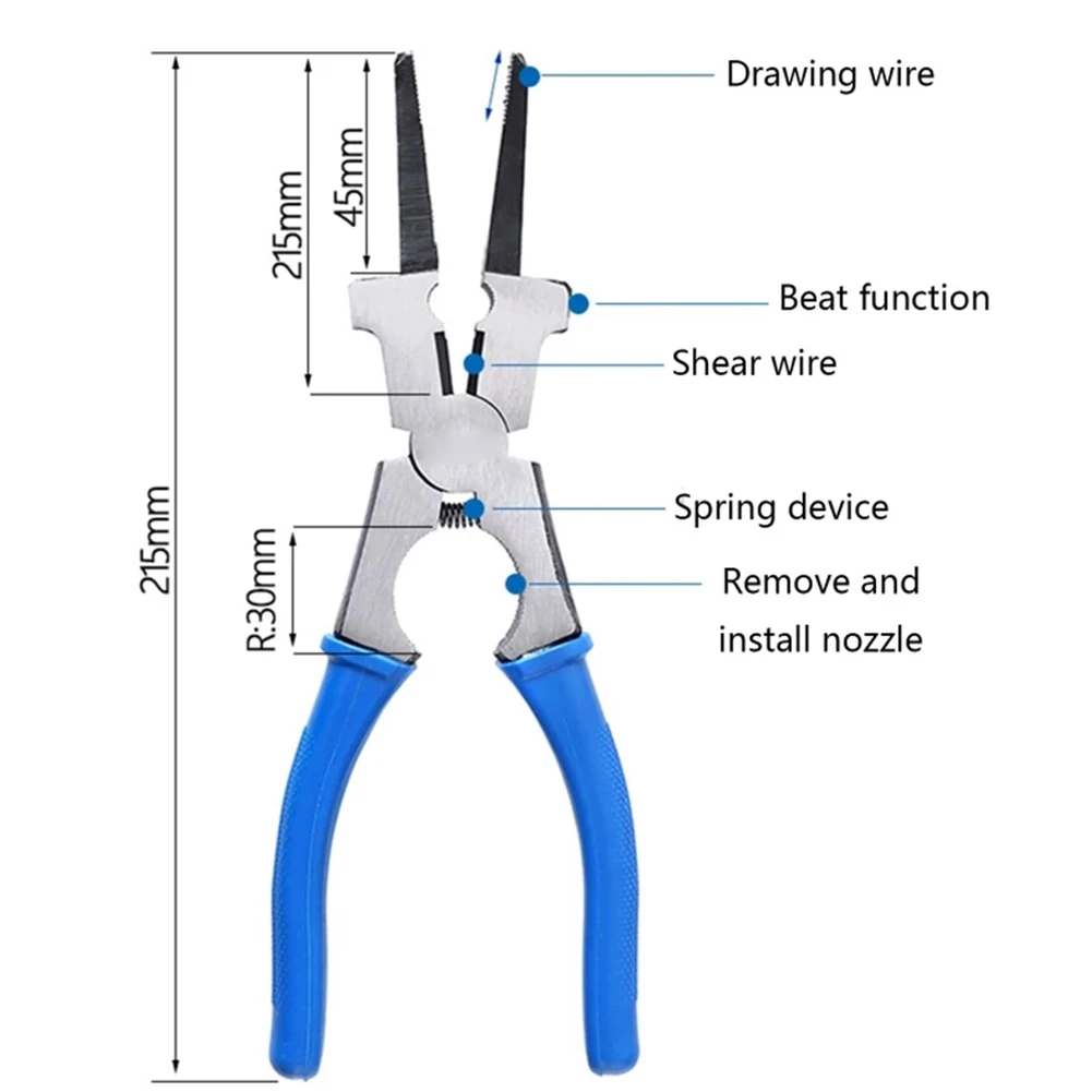 Flat Mouth Plier Multipurpose Welding Plier Welding Pincers With Gauge Wire Cutting DIY Equipment Hand Tools
Flat Mouth Plier Multipurpose Welding Plier Welding Pincers With Gauge Wire Cutting DIY Equipment Hand Tools