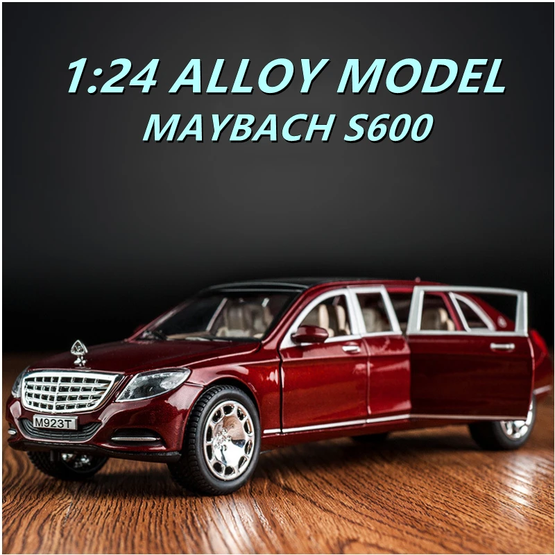1:24 Maybach S600 Metal Car Model Diecast Alloy High Simulation Car Models 6 Doors Can Be Opened Inertia Toys Difts
1:24 Maybach S600 Metal Car Model Diecast Alloy High Simulation Car Models 6 Doors Can Be Opened Inertia Toys Difts
