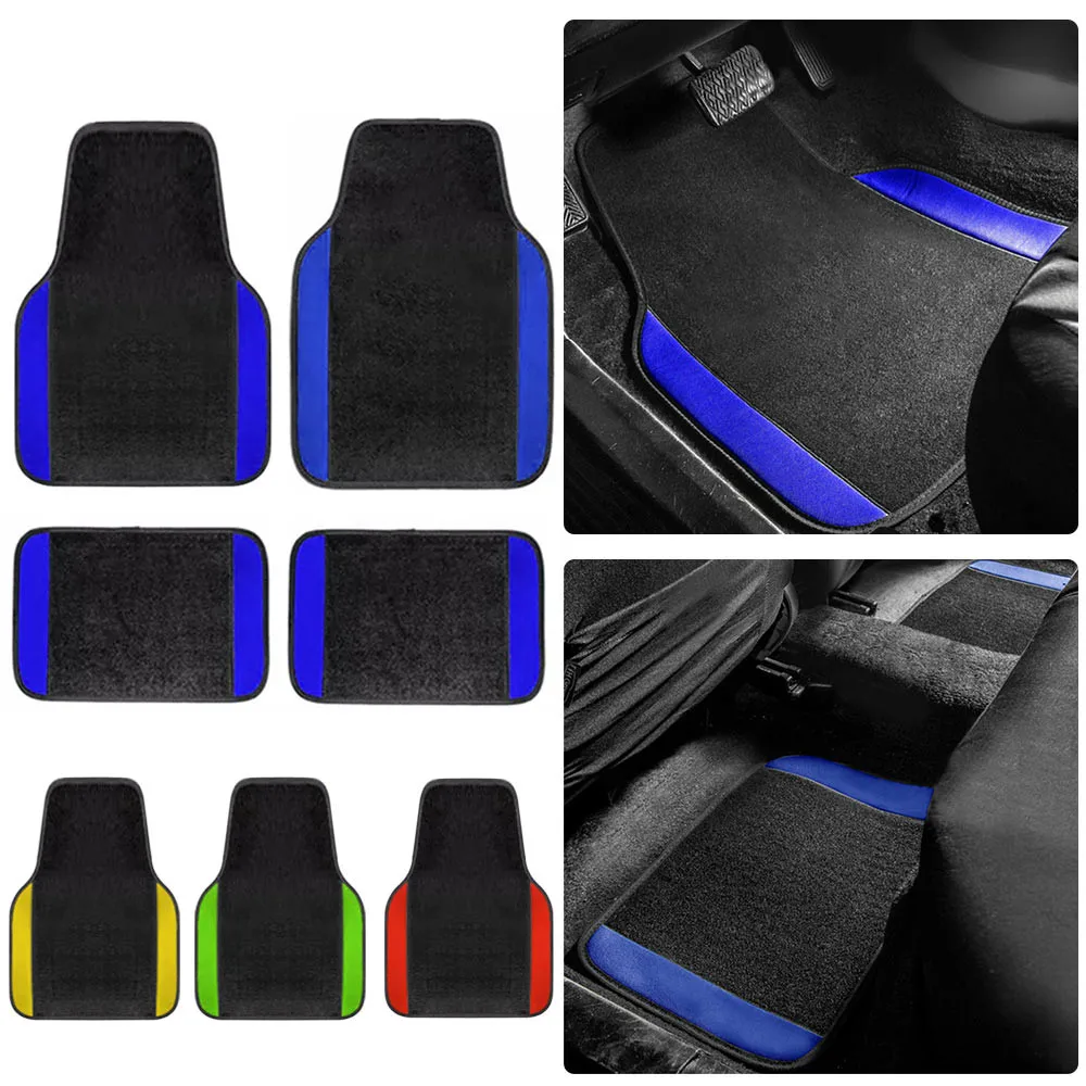 

5Seats Universal Car Floor Mats For FIAT PALIO Tipo 500 500C 500X Barchetta Croma 126p Carpet Car Styling Accessories Covers
