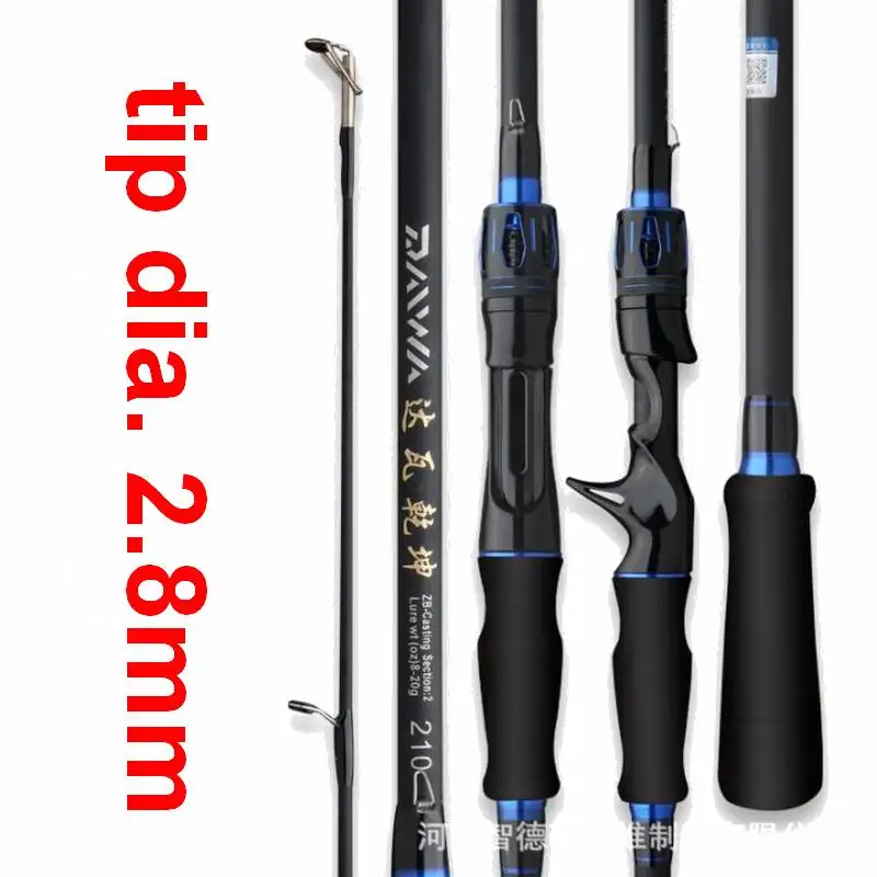 ZZ221 DAWA CHINKUN M 2.8mm Tip Dia. Large Fish Spinning Lure Fishing Rod Carbon+Glassfiber 1.65m 1.8m 2.1m 2.4m 2.7m Red or Blue 
ZZ221 DAWA CHINKUN M 2.8mm Tip Dia. Large Fish Spinning Lure Fishing Rod Carbon+Glassfiber 1.65m 1.8m 2.1m 2.4m 2.7m Red or Blue