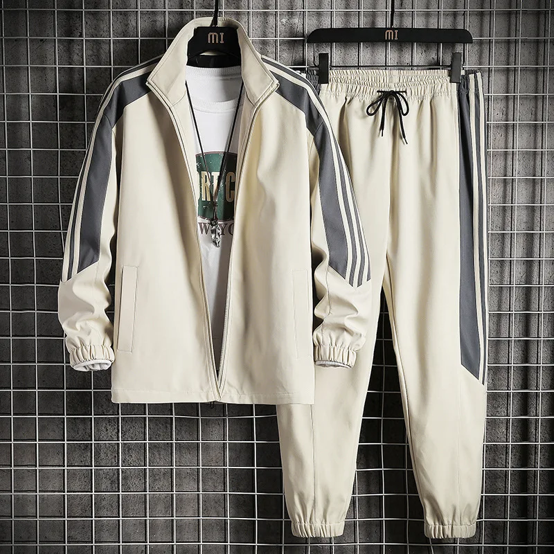 Spring and autumn jacket men's suit trend simple sports leisure yuppie men's suit
Spring and autumn jacket men's suit trend simple sports leisure yuppie men's suit