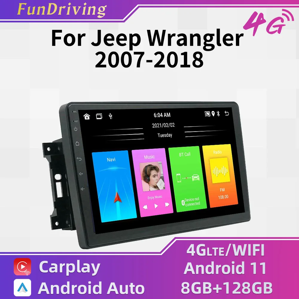 Carplay Автомобильный мультимедийный плеер для Jeep Wrangler 2007-2018 Радио 2 Din Android автомобильный стерео GPS-навигатор Авторадио головное устройство авт...
Carplay Автомобильный мультимедийный плеер для Jeep Wrangler 2007-2018 Радио 2 Din Android автомобильный стерео GPS-навигатор Авторадио головное устройство авт...