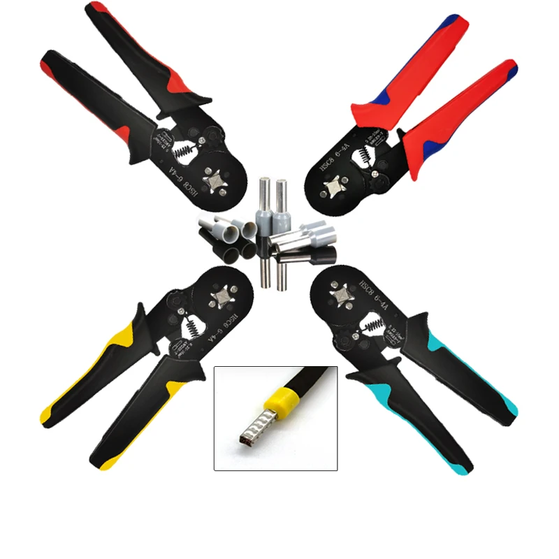 Tubular Terminal Crimping Tool Mini Electrician's Pliers Hand Tools HSC8 6-4 0.06-10mm2 28-7AWG High Precision Pliers Set 
Tubular Terminal Crimping Tool Mini Electrician's Pliers Hand Tools HSC8 6-4 0.06-10mm2 28-7AWG High Precision Pliers Set