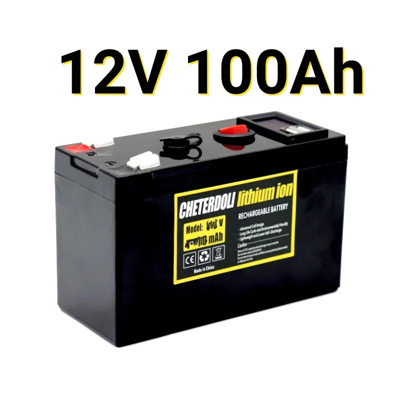 12V Battery 100Ah 18650 Lithium Battery Pack Rechargeable Battery for Solar Energy Electric Vehicle Battery+12.6v3A Charger
12V Battery 100Ah 18650 Lithium Battery Pack Rechargeable Battery for Solar Energy Electric Vehicle Battery+12.6v3A Charger