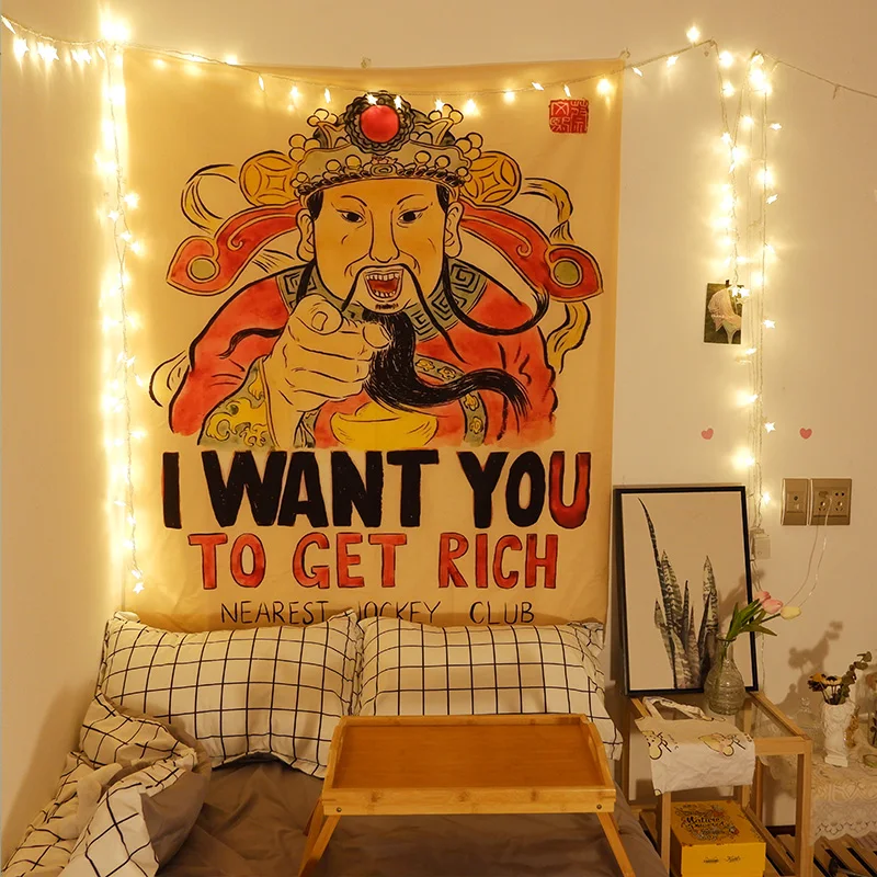 Настенный Гобелен на удачу с портретом бога богатства, украшения на китайский новый год 2022, праздничный декор для весенней вечеринки
Настенный Гобелен на удачу с портретом бога богатства, украшения на китайский новый год 2022, праздничный декор для весенней вечеринки