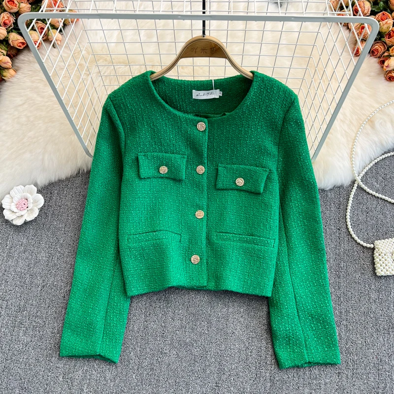 2023 Spring and Autumn Round Neck Single Breasted Coat Women's Fashion French Style Luxury Designer Elegant Suit Top Cardigan
2023 Spring and Autumn Round Neck Single Breasted Coat Women's Fashion French Style Luxury Designer Elegant Suit Top Cardigan