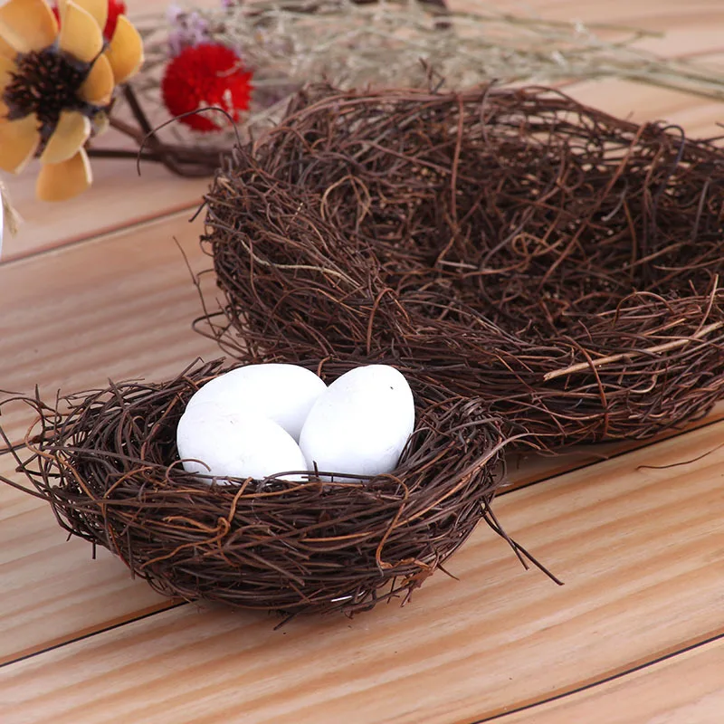 7 Sizes Wedding Artificial Rattan Bird Nest Home Eggs Holder DIY Handmade Birdcage Easter Window Decor Birdhouse Storage Basket
7 Sizes Wedding Artificial Rattan Bird Nest Home Eggs Holder DIY Handmade Birdcage Easter Window Decor Birdhouse Storage Basket