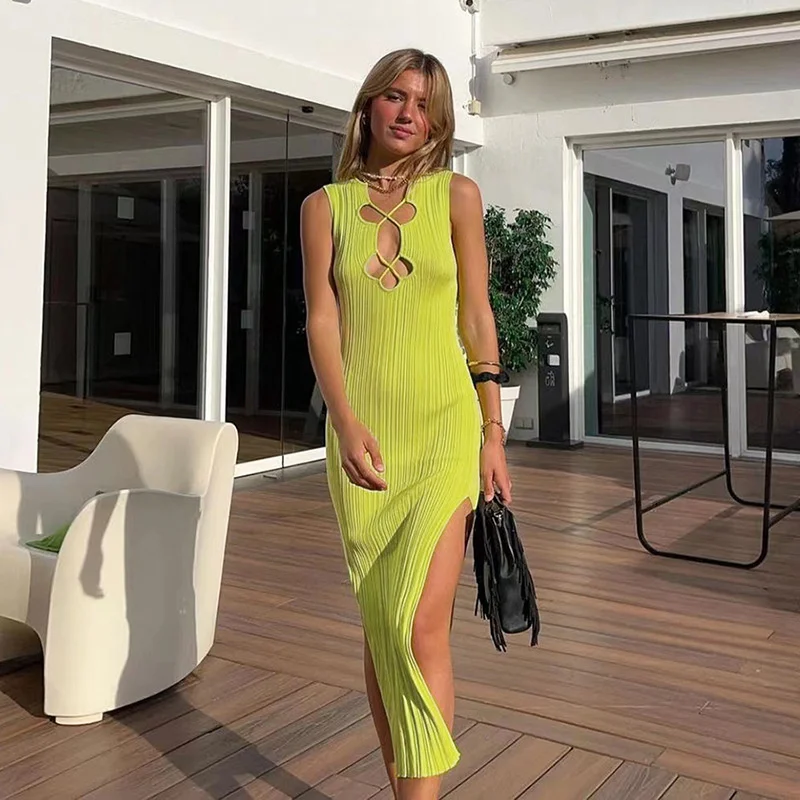 Zoctuo 2022 Summer Dresses Sleeveless New Women Clothes Fashion Creative Hollow Round Neck Solid Color Slim Maxi Dress Bodycon
Zoctuo 2022 Summer Dresses Sleeveless New Women Clothes Fashion Creative Hollow Round Neck Solid Color Slim Maxi Dress Bodycon