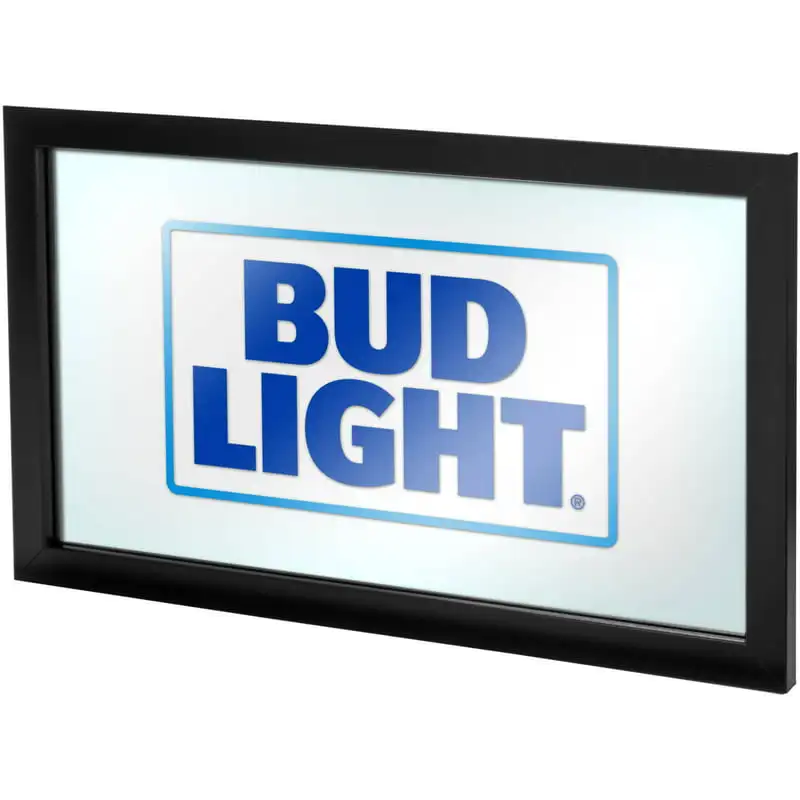 Wall Sign Elegant 15" x 26" Black Wood Framed Mirror and Bud Light Wall Sign - An Ideal Home Decoration Gift.
Wall Sign Elegant 15" x 26" Black Wood Framed Mirror and Bud Light Wall Sign - An Ideal Home Decoration Gift.