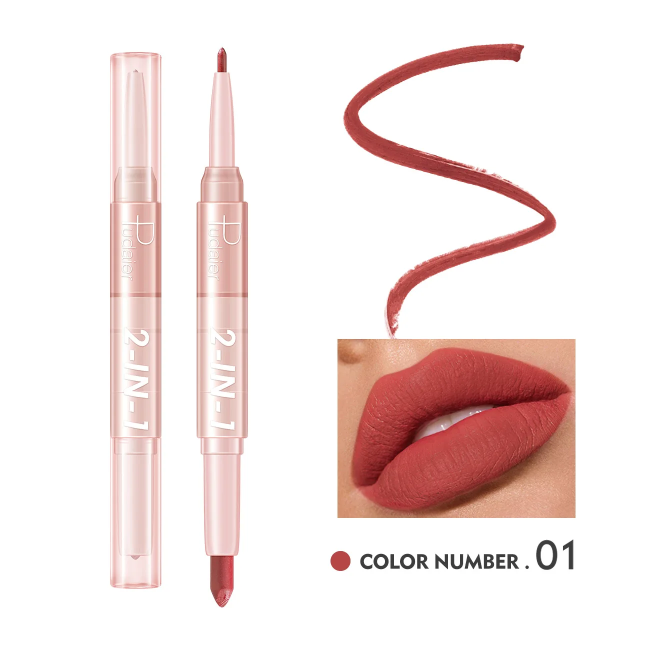 Waterproof Lipstick 2 In 1 Double-ended Lipstick Lip Liner Pen Matte Pigment Long Lasting Non-stick Cup Moisturizing Lip Makeup
Waterproof Lipstick 2 In 1 Double-ended Lipstick Lip Liner Pen Matte Pigment Long Lasting Non-stick Cup Moisturizing Lip Makeup