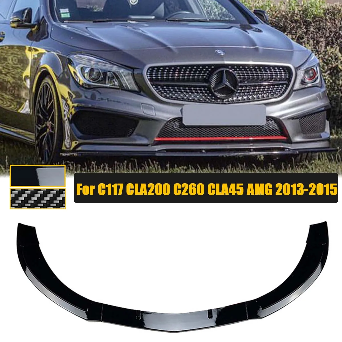 C117 Front Bumper Lip Spoiler Splitter Body Kit For Mercedes Benz CLA Class CLA200 CLA260 CLA45 AMG 2013-2015 Car Accessories
C117 Front Bumper Lip Spoiler Splitter Body Kit For Mercedes Benz CLA Class CLA200 CLA260 CLA45 AMG 2013-2015 Car Accessories