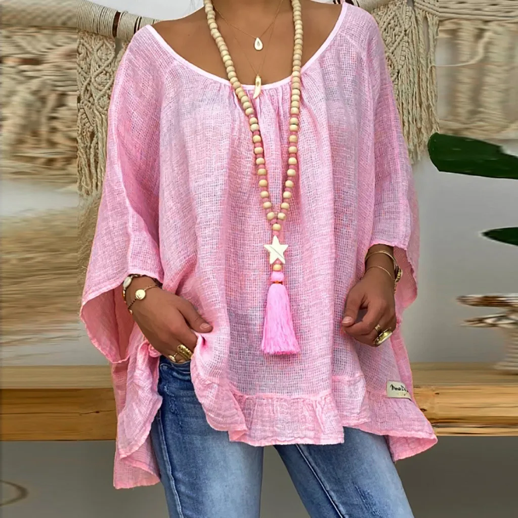Polka Shirt Pullover Quarter O-neck Size Women Three Tops Loose Sleeve Long Dressy Tops for Women Womens Long Athletic Top
Polka Shirt Pullover Quarter O-neck Size Women Three Tops Loose Sleeve Long Dressy Tops for Women Womens Long Athletic Top