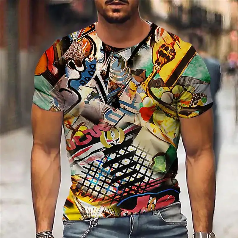 New Abstract Grunge Graffiti 3D Printed Summer T Shirts Fashion Men Casual Oversized T Shirt Comfortable Round Neck Tshirt Tops
New Abstract Grunge Graffiti 3D Printed Summer T Shirts Fashion Men Casual Oversized T Shirt Comfortable Round Neck Tshirt Tops
