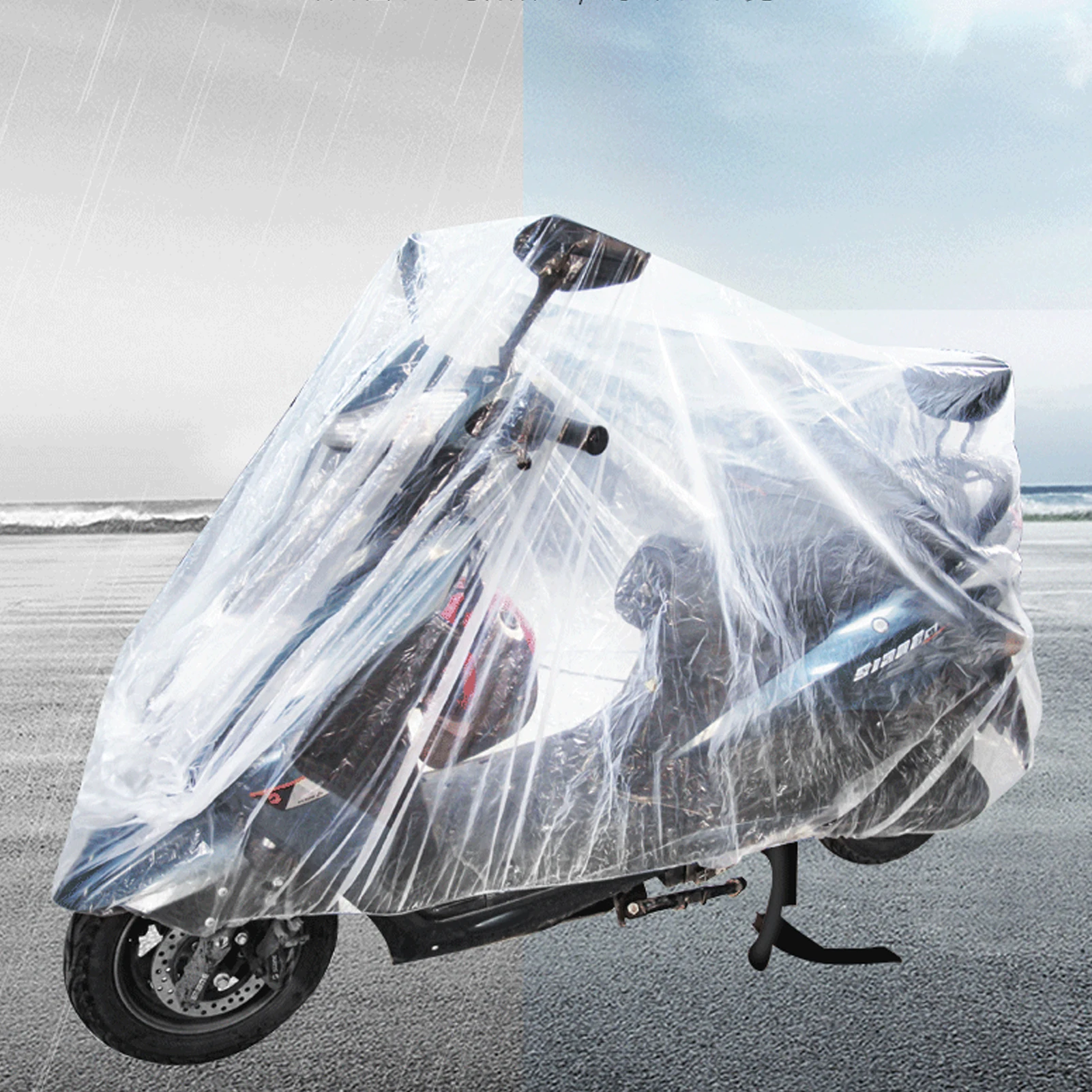 1pc Transparent Motorcycle Cover Clear Waterproof Dustproof Scooter Covers For Motorbike Dirt Bike Sport Bike Motorcycle 
1pc Transparent Motorcycle Cover Clear Waterproof Dustproof Scooter Covers For Motorbike Dirt Bike Sport Bike Motorcycle
